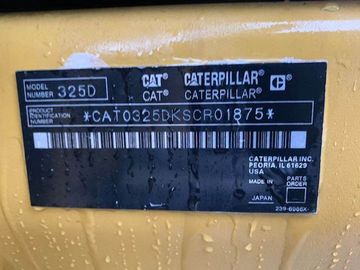 सेकेंड हैंड कैटरपिलर 325D खुदाई, कमला इस्तेमाल किया मिनी खुदाई
