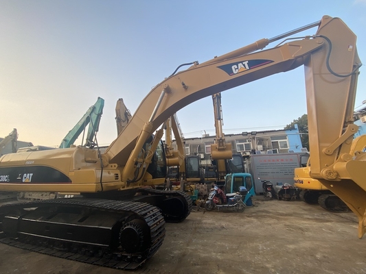 30t सेकेंड हैंड कैट 330CL हाइड्रोलिक क्रॉलर खुदाई 1.7m3 बाल्टी 35108kg