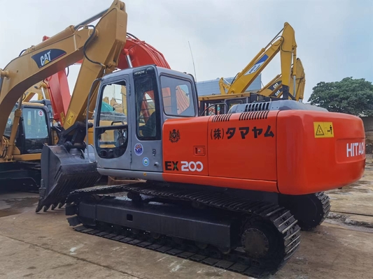 0.8m3 बाल्टी 18824.1kg के साथ 20t प्रयुक्त हिताची EX200-5 क्रॉलर हाइड्रोलिक खुदाई