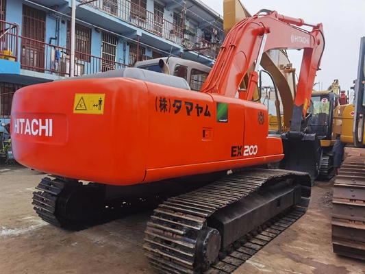 0.8m3 बाल्टी 18824.1kg के साथ 20t प्रयुक्त हिताची EX200-5 क्रॉलर हाइड्रोलिक खुदाई