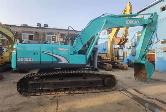 20 टन मूल जापान इस्तेमाल किया कोबेलको SK200-8 क्रॉलर खुदाई मशीन 114KW इंजन शक्ति और 0.8 m3 बाल्टी क्षमता के साथ