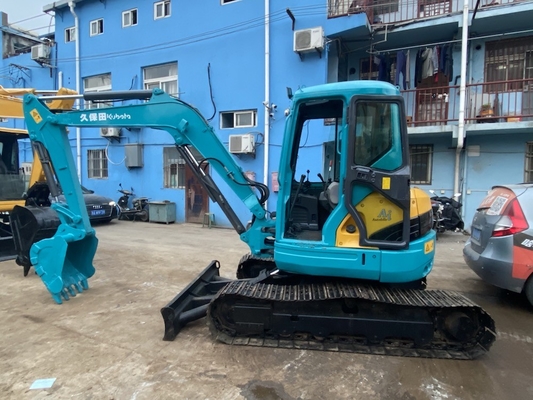 5 टन मूल जापान इस्तेमाल किया कुबोटा KX155 क्रॉलर उत्खनन 29.9KW इंजन शक्ति और 0.16 m3 बाल्टी क्षमता के साथ