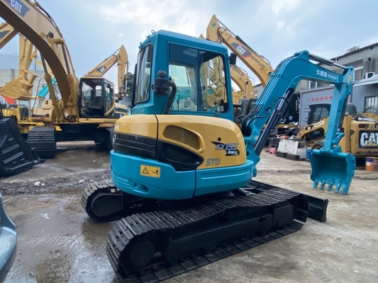 5 टन मूल जापान इस्तेमाल किया कुबोटा KX155 क्रॉलर उत्खनन 29.9KW इंजन शक्ति और 0.16 m3 बाल्टी क्षमता के साथ