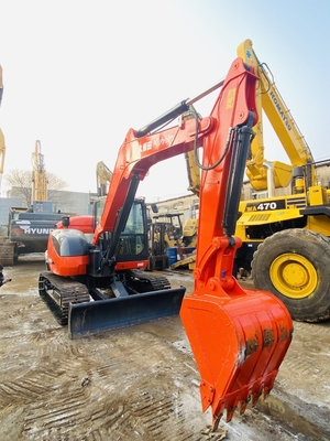 8 टन मूल जापान इस्तेमाल किया कुबोटा KX183 क्रॉलर उत्खनन 47.8 KW इंजन शक्ति और 0.31 m3 बाल्टी क्षमता के साथ