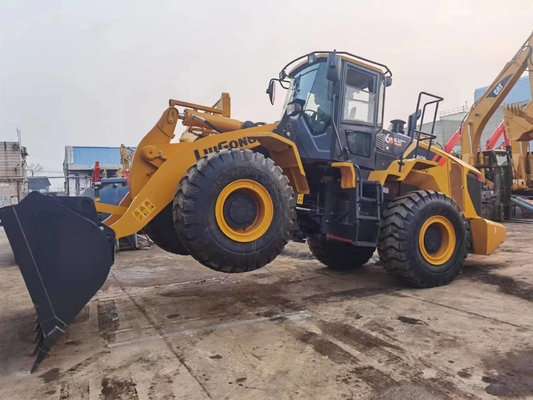 5-6 टन इस्तेमाल किया हुआ लियुगोंग CLG860H पहिया लोडर 3.5 m3 बाल्टी लोडर