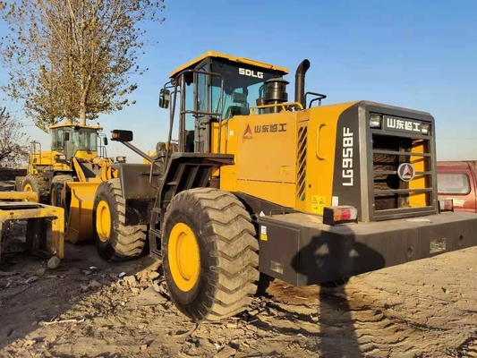 प्रयुक्त SDLG L958F सेकंड हैंड फ्रंट एंड व्हील लोडर 5-6Ton