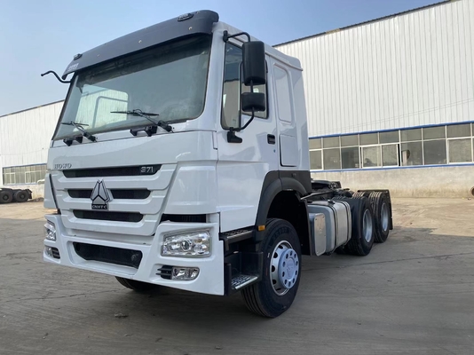 प्रयुक्त Sinotruk Howo 371hp ट्रक ट्रैक्टर ट्रेलर सिर 6x4 बिक्री के लिए
