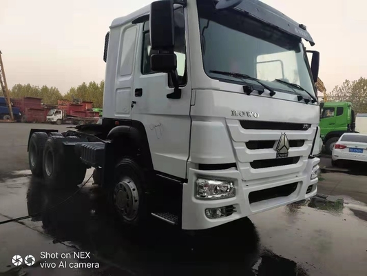 प्रयुक्त Sinotruk Howo 371hp ट्रक ट्रैक्टर ट्रेलर सिर 6x4 बिक्री के लिए