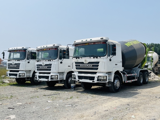 दूसरा हाथ SHACMAN F3000 कंक्रीट मिश्रण ट्रक 6x4 प्रयुक्त कंक्रीट मिक्सर ट्रक