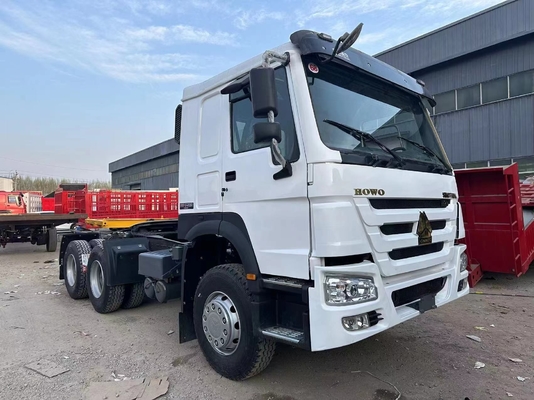 प्रयुक्त Sinotruk Howo 371hp ट्रक ट्रैक्टर ट्रेलर सिर 6x4 बिक्री के लिए