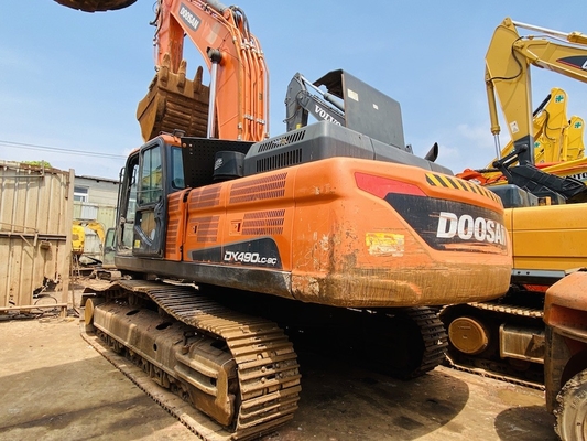 49 टन मूल इस्तेमाल किया Doosan DX490LC-9C क्रॉलर खुदाई मशीन 2.72 m3 बाल्टी क्षमता के साथ दूसरा हाथ