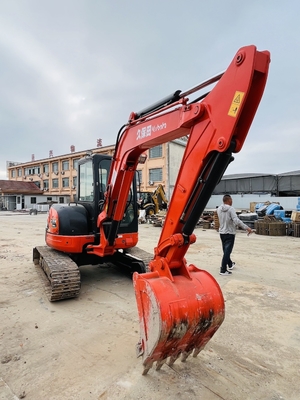 5 टन का इस्तेमाल किया कुबोटा KX155 क्रॉलर खुदाई 29.9KW इंजन शक्ति और 0.16 m3 बाल्टी क्षमता के साथ दूसरे हाथ खुदाई