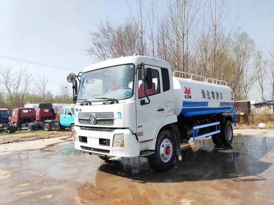 15CBM 185hp सेकंड हैंड Kinland Dongfeng Sprinkler पानी टैंक ट्रक इस्तेमाल किया पानी टैंक ट्रक बिक्री के लिए