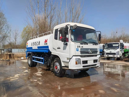 15CBM 185hp सेकंड हैंड Kinland Dongfeng Sprinkler पानी टैंक ट्रक इस्तेमाल किया पानी टैंक ट्रक बिक्री के लिए