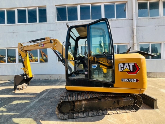 मिनी एक्सकेवेटर ओरिजिनल जापान CAT 305.5E2 प्रयुक्त हाइड्रोलिक क्रॉलर एक्सकेवेटर 5 टन सेकंड हैंड कैटरपिलर एक्सकेवेटर