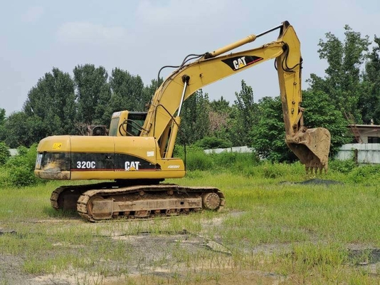 मूल CAT 320C प्रयुक्त क्रॉलर खुदाई मशीन 20 टन CAT 3066ATAAC इंजन के साथ सेकंड हैंड CAT खुदाई मशीन