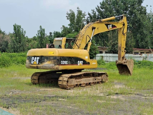 मूल CAT 320C प्रयुक्त क्रॉलर खुदाई मशीन 20 टन CAT 3066ATAAC इंजन के साथ सेकंड हैंड CAT खुदाई मशीन