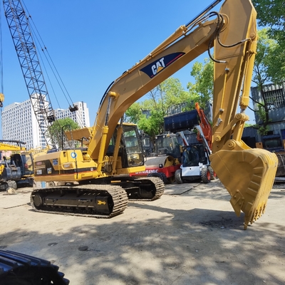 मूल CAT 320B सेकंड हैंड खुदाई मशीन, कैटरपिलर इस्तेमाल क्रॉलर खुदाई 20 टन कैटरपिलर CAT 3066T इंजन के साथ