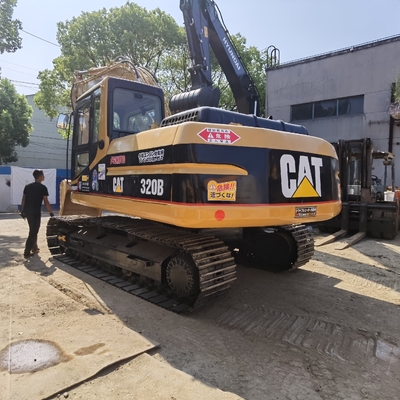 मूल CAT 320B सेकंड हैंड खुदाई मशीन, कैटरपिलर इस्तेमाल क्रॉलर खुदाई 20 टन कैटरपिलर CAT 3066T इंजन के साथ
