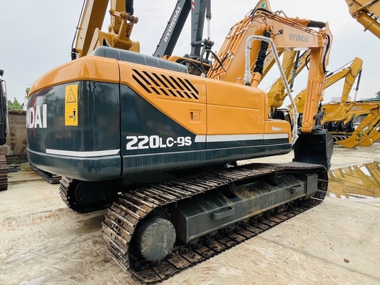 22 टन सेकंड हैंड हुंडई डिगर मूल सेकंड हैंड हुंडई R220LC-9S क्रॉलर खुदाई मशीन