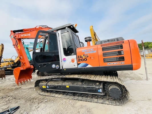 20 टन मूल जापान इस्तेमाल किया हिताची ZX200-3G क्रॉलर खुदाई ISUZU इंजन